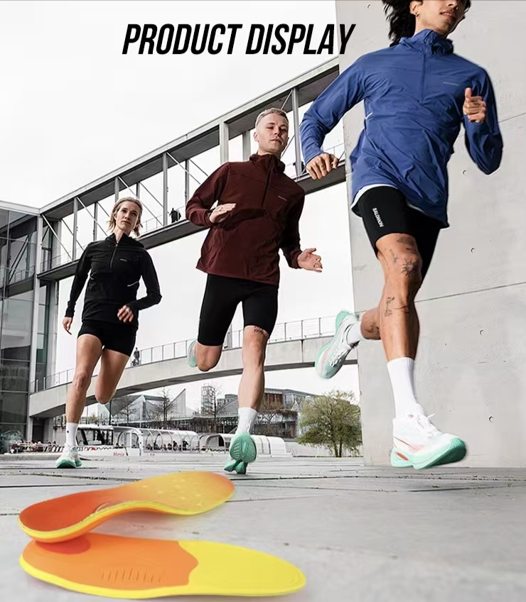 Hybrid orthotics for high arches - EVA base with nylon stabilizer for dynamic sports